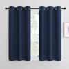 Picture of NICETOWN Blackout Curtain Panels, Window Treatment Energy Saving Thermal Insulated Solid Grommet Blackout Drapes/Draperies (Navy, 1 Pair, 42 by 48-inch)