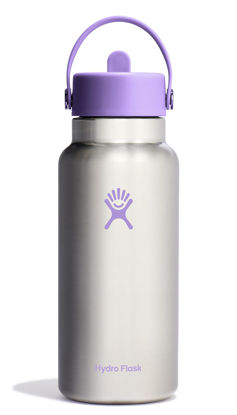 Picture of Hydro Flask 32 Oz Wide Flex Straw Cap Stainless Steel Violet