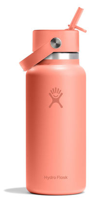 Picture of Hydro Flask 32 Oz Wide Mouth Flex Straw Cap Sunglow