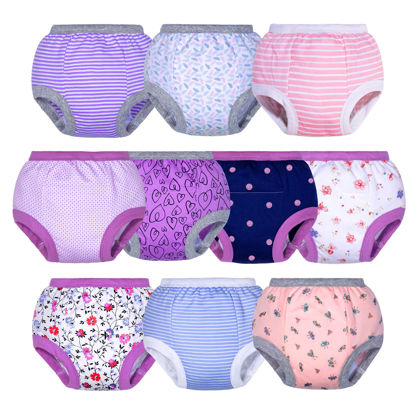 Picture of BIG ELEPHANT 10 Pack Potty Training Underwear, Unisex Toddler Pants for Boys & Girls, 3T