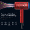 Picture of Slopehill Professional Ionic Hair Dryer, Powerful 1800W Fast Drying Low Noise Blow Dryer with 2 Concentrator Nozzle 1 Diffuser Attachments for Home Salon Travel (Agate Red)