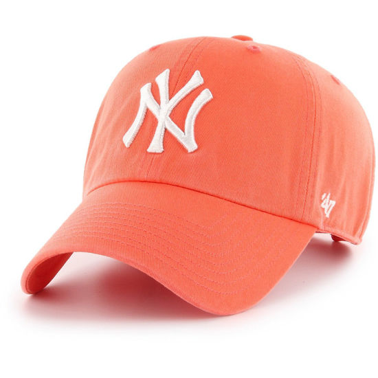 Picture of '47 Brand MLB NY Yankees Clean up Cap - Grapefruit