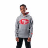 Picture of Ultra Game NFL Boys Extra Soft Fleece Pullover Hoodie Sweatshirt, San Francisco 49ers, Heather Gray, 8