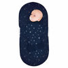 Picture of Happiest Baby SNOO Sleep Sack - 100% Organic Cotton Baby Swaddle Blanket - Doctor Designed Promotes Healthy Hip Development (Midnight Planets, Small)