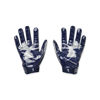 Picture of Under Armour Boys' Youth F8 Football Gloves , Midnight Navy (410)/Metallic Silver , Youth Small