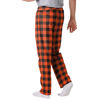 Picture of FOCO Cincinnati Bengals NFL Mens Buffalo Check Lounge Pants - XXL