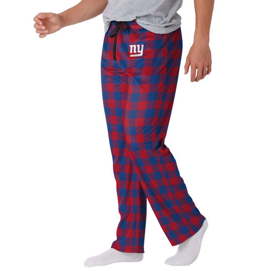 Picture of FOCO New York Giants NFL Mens Buffalo Check Lounge Pants - S