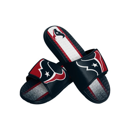 Picture of FOCO Houston Texans NFL Mens Team Stripe Gel Slide - S