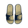 Picture of FOCO Navy Midshipmen NCAA Mens Colorblock Big Logo Gel Slides - M