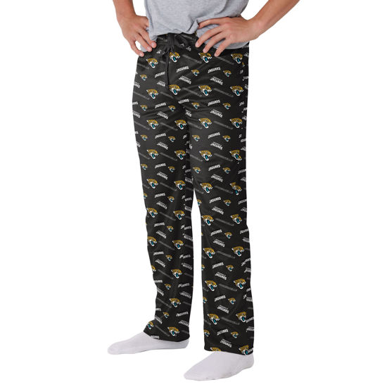 Picture of FOCO Jacksonville Jaguars NFL Mens Repeat Print Lounge Pants - L