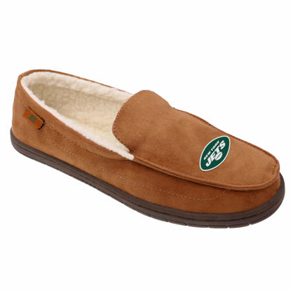 Picture of New York Jets NFL Mens Exclusive Beige Moccasin - Version 2 - M