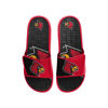 Picture of FOCO Louisville Cardinals NCAA Mens Colorblock Big Logo Gel Slides - S