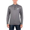 Picture of Ultra Game NFL Men's Super Soft Quarter Zip Long Sleeve T-Shirt, Philadelphia Eagles, Heather Charcoal, Small