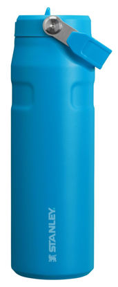 Picture of Stanley IceFlow Flip Straw 2.0 Water Bottle 24 OZ | Built-In Straw with Larger Opening | Lightweight & Leak-Resistant | Insulated Stainless Steel | BPA-Free | Azure