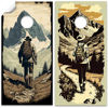 Picture of Cornhole Board Wraps and Decals for Boards Set of 2 Skins Professional Vinyl Covers Sticker Hikers Outdoors Art Cornhole Wraps Stickers Cornhole Skins Cornhole Wraps for Boards