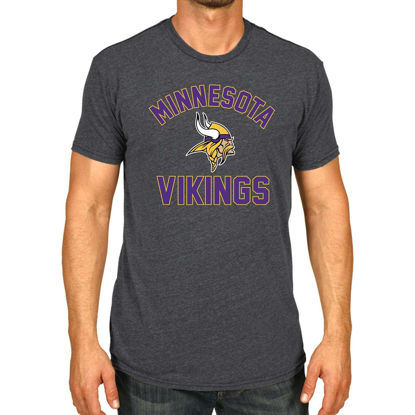 Picture of Team Fan Apparel NFL Adult Gameday T-Shirt - Cotton Blend - Tagless - Semi-Fitted - Unleash Your Team Spirit During Game Day (Minnesota Vikings - Gray, Adult Large)