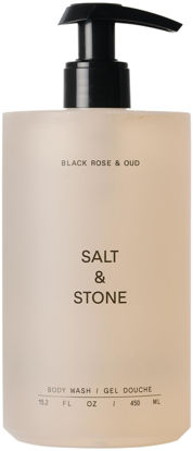 Picture of Salt & Stone Black Rose & Oud Body Wash | Hydrating Gel Cleanser | Clean, Nourish & Soften Skin | Made with Niacinamide & Hyaluronic Acid | Free From Parabens, Sulfates & Pthalates (15.2 oz)