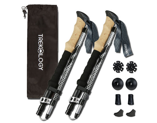 Picture of TREKOLOGY Trek-Z Collapsible Hiking & Trekking Poles - Balance Support for Seniors, Women, and Men, 2pc Per Set