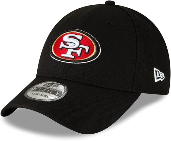 Picture of New Era NFL The League 9FORTY Adjustable Hat Cap One Size Fits All (San Francisco 49ers Black)