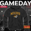 Picture of Campus Colors Adult Arch & Logo Soft Style Gameday Hooded Sweatshirt (Missouri Tigers - Black, Large)