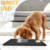 Picture of Ptlom Silicone Pet Placemat for Dog and Cat, Waterproof Anti-Slip Pet Feeding Bowl Mats for Food and Water, Small Medium Large Tray Mat Prevent Residues from Spilling to Floor, Black, 31.5" 23.6"