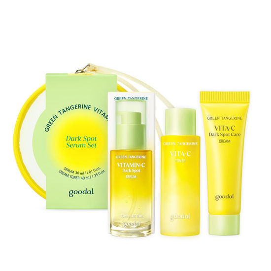 Picture of GOODAL Green Tangerine Vitamin C Travel Size, Gift Set, Trial Kits, Serum & Toner & Cream Skincare Sets