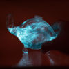 Picture of The Living Bioluminescent Bio-Turtle - A Glass Turtle microaquarium Filled with bioluminescent Glowing Plankton