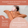 Picture of SleepingBaby Zipadee-Zip Transition Swaddle - Cozy Baby Sleep Sack with Zipper Convenience - Roomy Baby Wearable Blanket for Easy Diaper Changes - Spice, Large (12-24 Month)