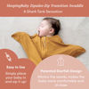 Picture of SleepingBaby Zipadee-Zip Transition Swaddle - Cozy Baby Sleep Sack with Zipper Convenience - Roomy Baby Wearable Blanket for Easy Diaper Changes - Honey, X-Large (2T-3T)