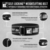 Picture of Self-Locking Weight Lifting Belt - Premium Weightlifting Belt for Serious Functional Fitness, Power Lifting, and Olympic Lifting Athletes - Training Belts for Men and Women (Medium, Black Custom