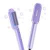 Picture of Wavytalk Hair Straightener Brush, Ionic Hair Straightening Comb for Women, Anti-Scald Ceramic Straightening Brush Fast Heating for Home Salon, Dual Voltage, Purple.