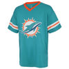 Picture of Outerstuff NFL Kids Youth 4-20 Official Game Day Team Jersey (as1, Numeric, Numeric_7, Regular, Miami Dolphins - Aqua)