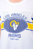 Picture of Ultra Game NFL Los Angeles Rams Womenss Soft Mesh Jersey Varsity Tee Shirt, White, Medium