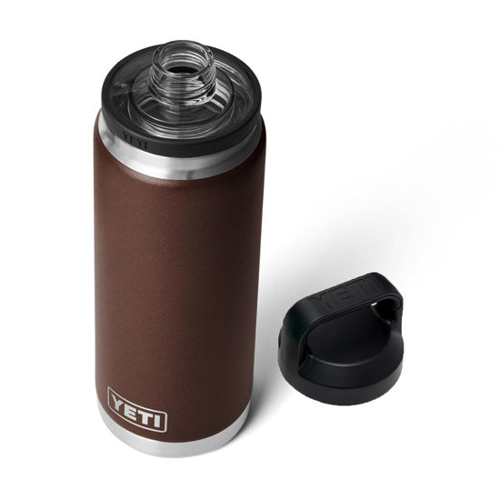 Picture of YETI Rambler 26 oz Bottle, Vacuum Insulated, Stainless Steel with Chug Cap, Wetlands Brown