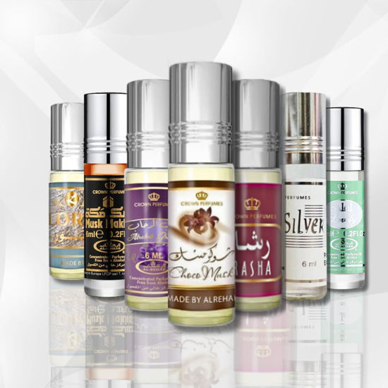 Picture of Al-Rehab Lord,Musk Makkah, Grapes,Choco Musk, Rasha,Silver & Lovely |CPO-6Ml/.2Oz (XTRA VALUE PACK)