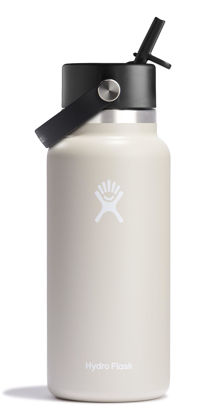 Picture of Hydro Flask Wide Flex Straw Cap Oat 32 Oz