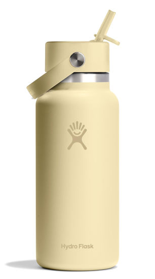 Picture of Hydro Flask 32 Oz Wide Mouth Flex Straw Cap Starlight