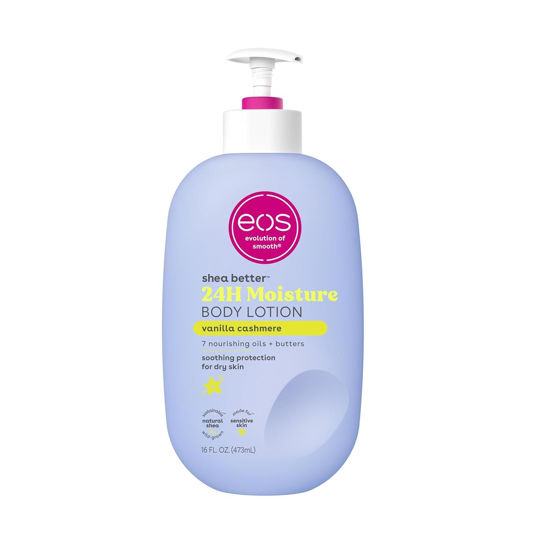 Picture of eos Shea Better Body Lotion- Vanilla Cashmere, Lightweight & Non-Greasy, 16 fl oz