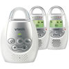 Picture of VTech DM221-2 Audio Baby Monitor with up to 1,000 ft of Range, Vibrating Sound-Alert, Talk Back Intercom, Night Light Loop & Two Parent Units, White