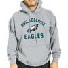 Picture of Team Fan Apparel Unisex-Adult NFL Gameday Pro Football Fleece Hoodie Pullover Sweatshirt Philadelphia Eagles - Gray -(Small)