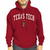 Picture of Campus Colors Adult Arch & Logo Soft Style Gameday Hooded Sweatshirt (Texas Tech Red Raiders - Red, Small)