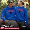 Picture of Campus Colors Adult Arch & Logo Soft Style Gameday Hooded Sweatshirt (DePaul Blue Demons - Blue, X-Large)