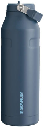 Picture of Stanley IceFlow Flip Straw 2.0 Water Bottle 50 OZ | Built-In Straw with Larger Opening | Lightweight & Leak-Resistant | Insulated Stainless Steel | BPA-Free | Navy