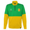 Picture of Outerstuff Mens FIFA World Cup Country 1/4 Zip Top, Green-Gold, Small