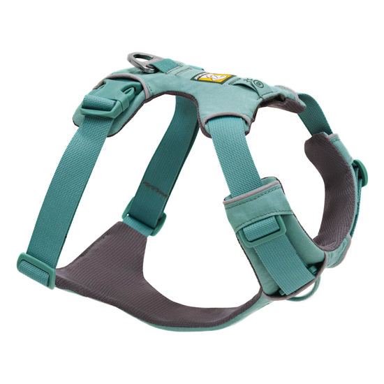 Picture of Ruffwear, Front Range Dog Harness, Reflective and Padded, No Pull Harness for Training and Everyday, River Rock Green, X-Small