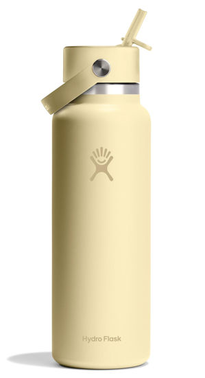 Picture of Hydro Flask 40 Oz Wide Mouth Flex Straw Cap Starlight