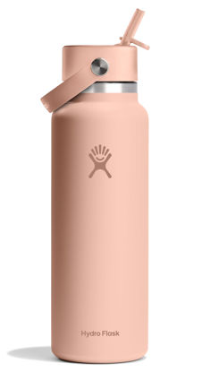 Picture of Hydro Flask 40 Oz Wide Mouth Flex Straw Cap Seacliff