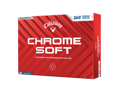 Picture of Callaway Golf Chrome Soft Golf Balls (2024 Version, 360 Triple Track, White)