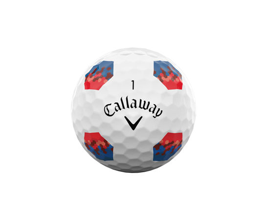 Picture of Callaway Golf Chrome Soft Golf Balls (2022 Version, True Track, Red/Blue)