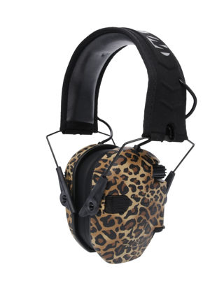 Picture of Walker's Razor Slim Electronic MUFF - Leopard Print